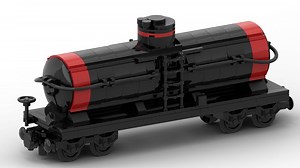 LEGO MOC-122432 MOC - Tank wagon - Wagon citerne - MOC (City > Trains 2022)