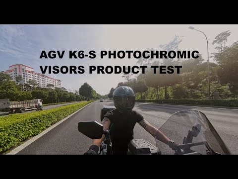 AGV K6-S Photochromic Visor Product Testing