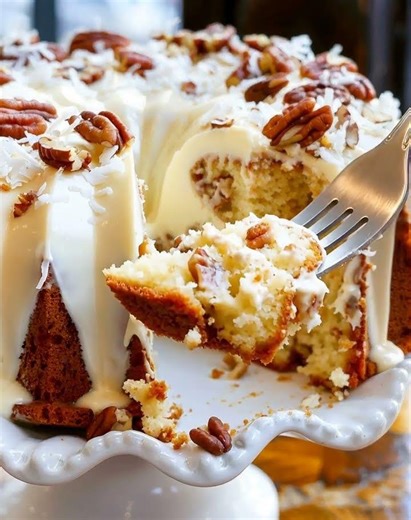 Italian Cream Pound Cake #cakerecipe #cake #pineapplecak