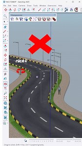 SketchUp Tutorial ✨ Learn how to place an object along a curved line in SketchUp with this easy step-by-step guide! #SketchUp #3DModeling #SketchUpTutorial #CurvedLine #DesignTips #ArchitectureDesign #DigitalModeling #SketchUpTips #3DVisualization #NiceTower #NiceTowerUK #NiceTowerPro #Architect #Art #ArchitectureLovers #DesignInspiration #EUDesign #USDigitalDesign #CreativeProcess #road @topfans Nice Tower Nice Tower Plus Nice Tower Pro | Nice Tower Pro