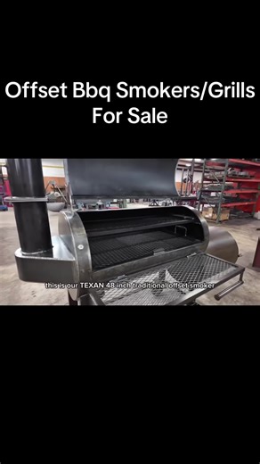 The TEXAN 48 Offset Smoker - Ultimate BBQ Machine! Introducing The TEXAN 48, a premium traditional offset smoker designed for serious pitmasters! Built in the USA with heavy-duty 24