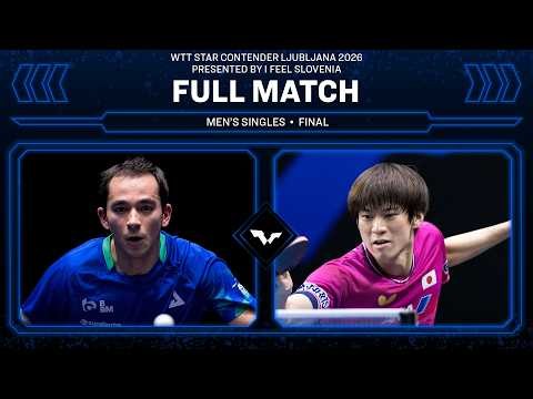 FULL MATCH | Hugo Calderano vs Shunsuke Togami | MS Final | #WTTLjubljana 2026