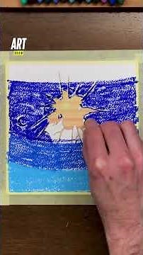 Broken glass effect: contrasts & light 💥✨ #tutorial #drawing #oilpastel #gradient #art #foryou