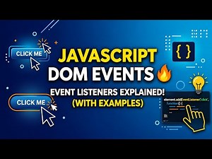 JavaScript DOM Events 🔥 | Event Listeners Explained with Examples #javascript #webdevelopment #tech