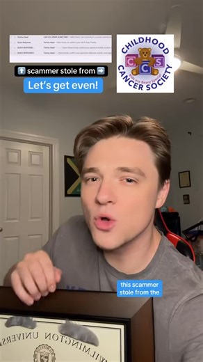 Ryan Kelly on Instagram: "The Childhood Cancer Society had a scammer target them and their volunteers. Here’s a little cyber how to, and what happened!"