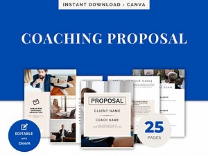 Coaching Proposal Template: Client Welcome Packet (canva Editable) - Etsy