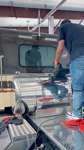 Mike Pavich with Preferred Aircraft Detailing showing us how he gets a Superior Shine in Half the Time using his BuffPro Buffer for quick and easy swirl mark and oxidation removal. If you would like more information on cutting your polishing time in half and achieving outstanding results like this with the help of the BuffPro Buffer check us out at www.buffpro.com. @preferredaircraftdetailing #buffpro #nuvite #aluminumpolishing #swirlfree #polishing #metal #airstreampolishing #vintagetrailerpoli