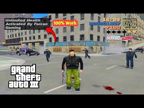 GTA 3 Unlimited Health Cheat Code | How Download Infinite Health Mod | Faizan Gaming