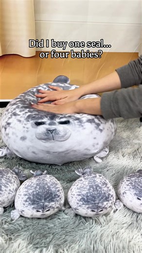Adorable Seal Family Plushies for Kids