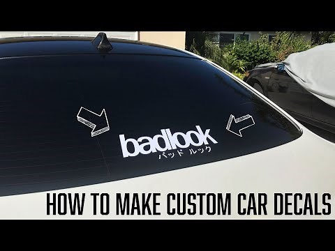 How to Make Custom Car Decals (Silhouette Cameo 4) + Illustrator Workflow