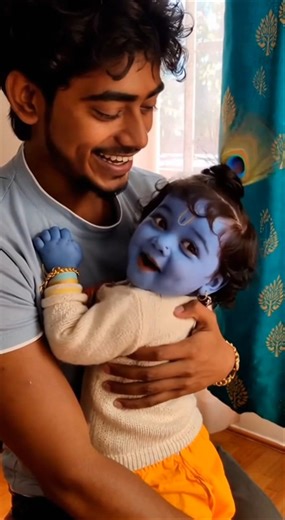 Krishna ji ke saath chhupan chupai 😅🦚#shorts