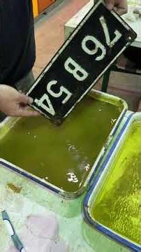 There are lots of ways to restore vintage license plates! #shorts #licenseplates #cleaning