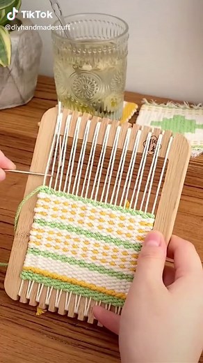 Small wooden Loom#ThatNewLookFeeling #diy #handmade #tiktok #embroidery
