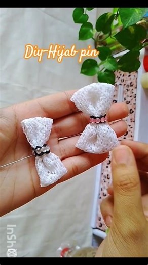 DIY-Bow Hijab Pin✨#shortsvideo #artandcraft #5minutecrafts #diy #trending2026 #pinterest