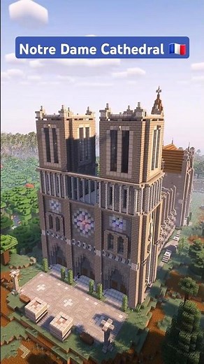 Notre Dame Cathedral - Minecraft Timelapse Build #minecraft