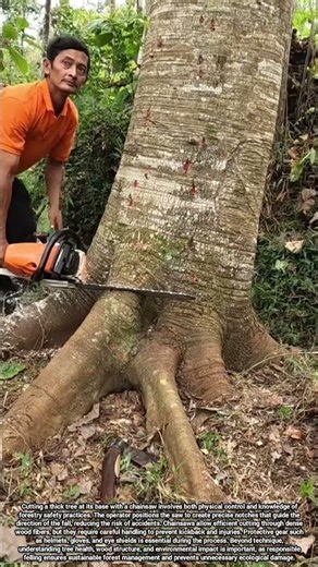 Safe and Sustainable Tree Felling Practices Using Chainsaws