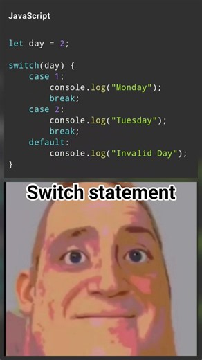 Switch statement in different programming languages 🙄 #programming #coding #techshorts