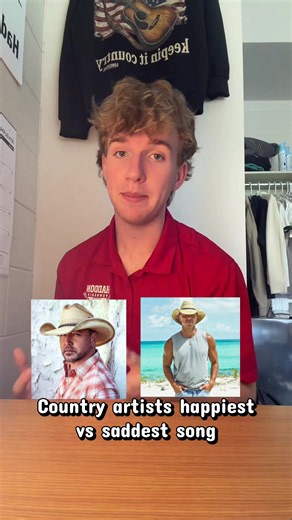 Country artists happiest vs saddest song | Part 5🤠 #jasonaldean #kennychesney #fyp #countrymusic #country