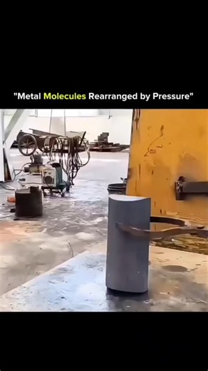 SCIENCE - EXPLAINED on Instagram: "Metal may look solid and unchanging, but at the microscopic level, it’s alive with movement. When extreme pressure is applied, the atoms inside metal don’t break — they rearrange. This is not melting. This is solid-state transformation. Here’s what’s really happening: • Metal atoms are arranged in crystal lattices • High pressure forces these lattices to shift and slide • Dislocations move through the structure • Grains elongate, rotate, and realign • The metal