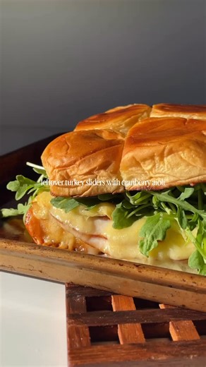 Turkey and Cheese Sliders with Delicious Cranberry Aioli! If you’re looking for ways to use up holiday leftovers then these are perfect. Buttery rolls filled with sharp cheddar cheese, tart apple, and the best cranberry aioli! Comment ‘SAVE’ and I’ll DM you the full recipe! 💛#allthehealthythings⁣ ⁣ https://allthehealthythings.com/turkey-sliders/⁣ ⁣ #leftovers #thanksgivingleftovers #friendsgivingleftovers #holidayrecipes #appetizers #easyrecipes #holidayappetizers #friendsgiving #turkeysliders 