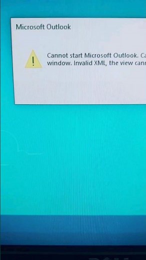 📧 How to Fix Invalid XML Error in Outlook: Quick & Easy Guide#outlook #InvalidXMLError #outlooktips