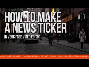 Lifehack: create a news ticker with VSDC Free Video Editor