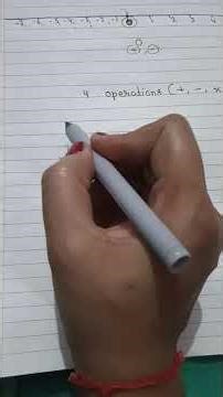 integers, another important topic