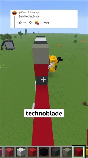 day 5 Building Statues From Comments #minecraft #shorts #challenge