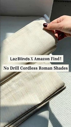 No Drill Roman Shades.