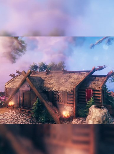 Replying to @quazzarez I decided to make you traditional viking longhouse with 2 different roof options 😊 It's easy to expand later if needed and you can customize decoration to your liking. Some useful tips: -Holding Lshift stop items from snapping and you can place them freely -workbench expansion parts do not have to be placed on the floor. Use shelves or hide them under custom tables. Also you can place them outside as long as they are in the workbench range Good luck with a building and le