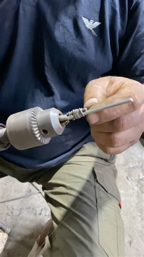 Turning a thin wire into a small spring on drill | traditional spring making #short