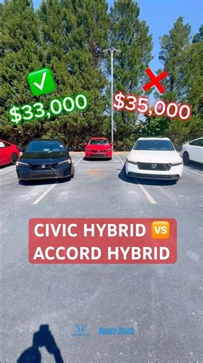 2026 Honda Civic Touring Hybrid vs 2025 Accord Sport Hybrid — why people are choosing Civic 👀🔥