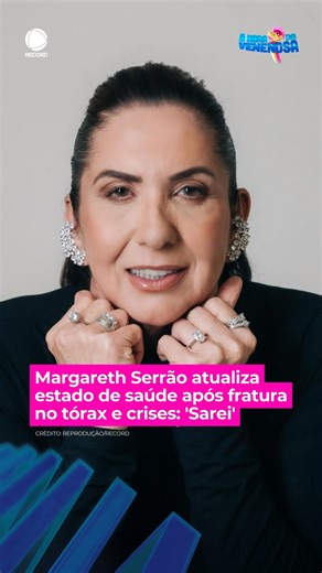Margareth Serrão explicou que decidiu mudar de postura e colocar a si mesma como prioridade. Após um final de ano difícil, marcado por acidente, fratura no tórax e crises de ansiedade, a mãe de Virginia Fonseca afirmou que agora quer viver melhor, se cuidar mais e encerrar de vez esse período de tristeza. Veja! 👉 Assista à íntegra de #AHoraDaVenenosa em r7.com/ahoradavenenosa #BalançoGeral | Balanço Geral