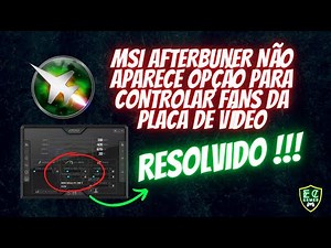 MSIAFTERBURNER DOES NOT APPEAR OPTION TO CONTROL VIDEO CARD FANS OR NOTHING APPEARS - SOLVED✅