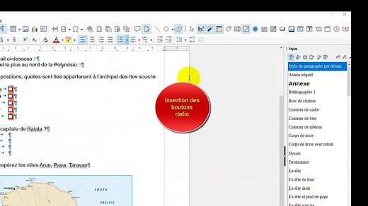Création formulaire pdf Libre Office Writer
