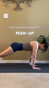 How to perform a perfect PUSH UP: 1. Hand Placement: Place your hands slightly wider than shoulder- width apart. 2. Finger Position: Spread your fingers out to distribute weight evenly across your hands. 3. Upper Arm Rotation and Shoulder Retraction: Externally rotate your upper arms and retract your shoulders to engage your lats. 4. wider than shoulder-width Foot Placement: Position your feet roughly at hip-width apart. 5. Core Engagement: Engage your core to maintain a straight line from head 