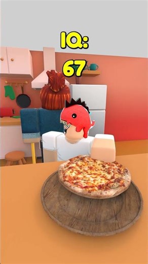 IQ vs Pizza #roblox #comedy #animation