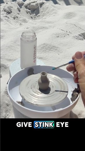 🐬 Making MINI Pottery at the Beach #miniatures
