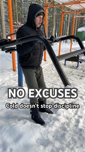 Train Even in the Cold ❄️ Standing Biceps Curl Outside