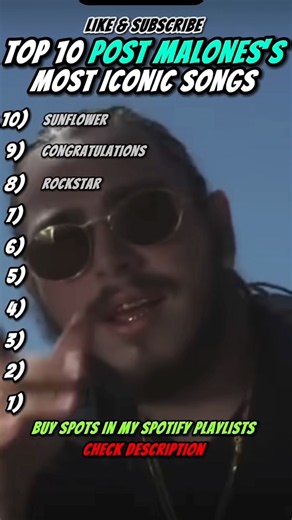 Top 10 Post Malone’s Most Iconic Songs