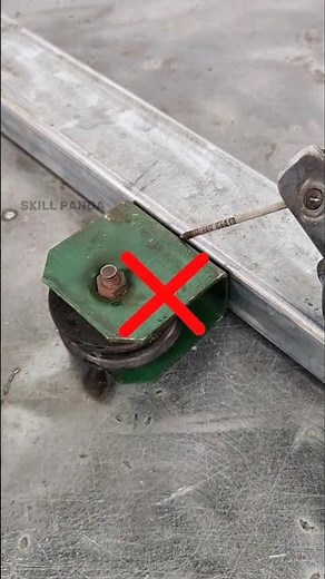 Easy steps to install a good and aesthetic gate wheel #welding #stickwelding