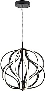 Artika Meridian Pendant LED Light Fixture, Black