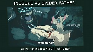 5.4K views · 124 reactions | Inosuke vs Demon Spider Tomioka save the day | Anime Fans | Facebook