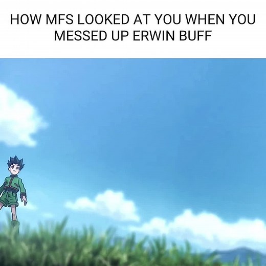 Erwin Buffing in Roblox Anime Adventures