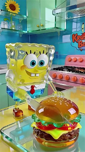 Ai generated Spongebob and the Magic Burger #shorts #viral #video #youtube