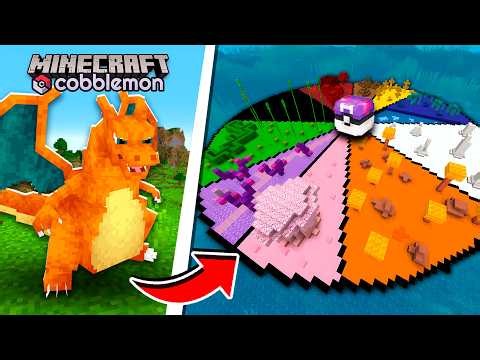 Construí un BIOMA para CADA COLOR de POKÉMON en Minecraft (Cobblemon)