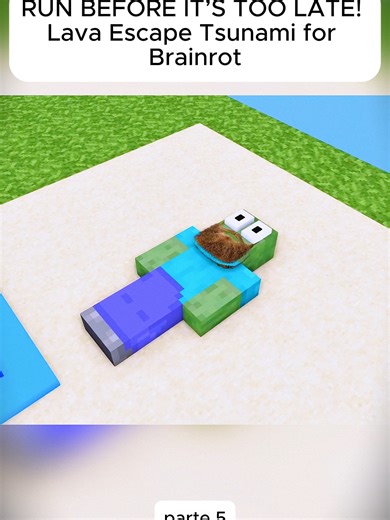 RUN FROM THE LAVA TSUNAMI IN MINECRAFT!