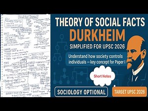 Social Facts Durkheim | Short Notes