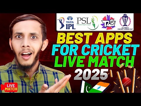Best Apps for Cricket Match live 2025 |watch live Cricket Match 2025- Live india vs pak 2025