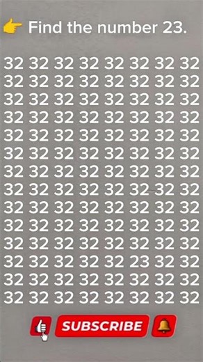Can You Find Number 23? 👀 | Brain Test Shorts